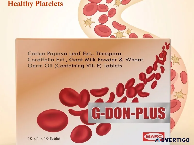 G don plus ayurvedic tablet for typhoid and viral fever recove