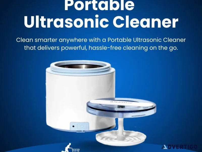 Portable ultrasonic cleaner