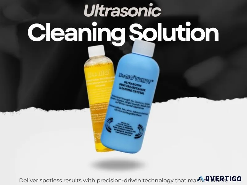Ultrasonic cleaning solution