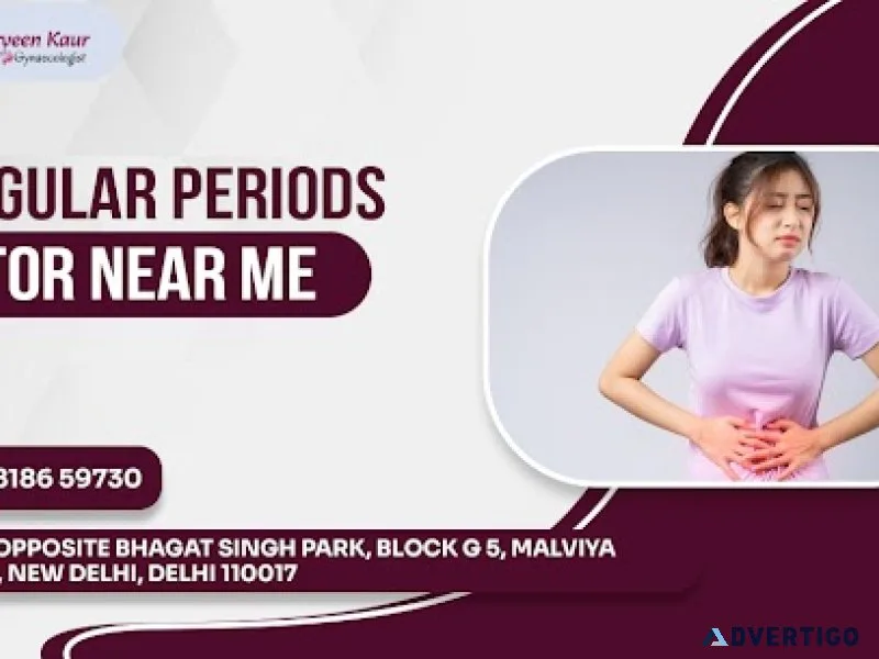 Experienced irregular periods doctor near me for womens health