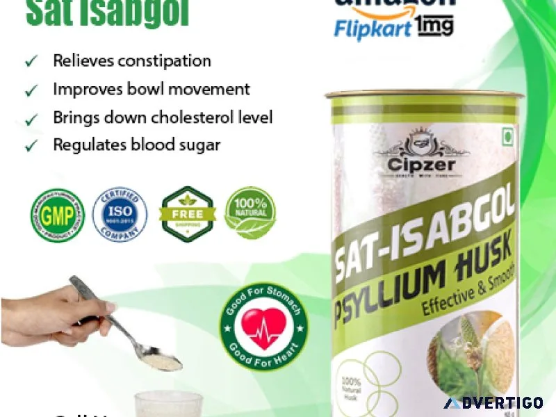 Cipzer care sat isabgol powder 50 gm for healthy digestion