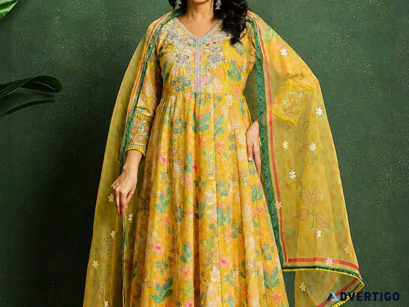 Kiaasa elegant anarkali suit for women timeless ethnic fashion
