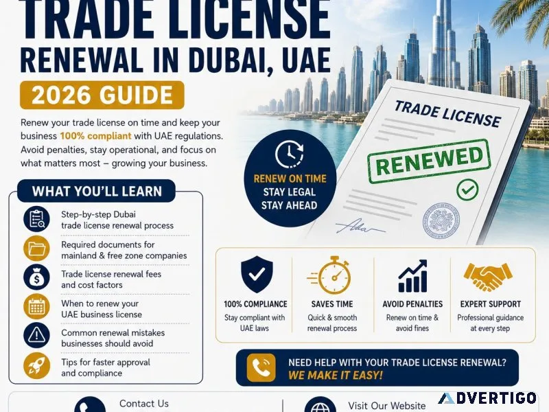 Fast hassle free trade license renewal in dubai uae 2026 guide