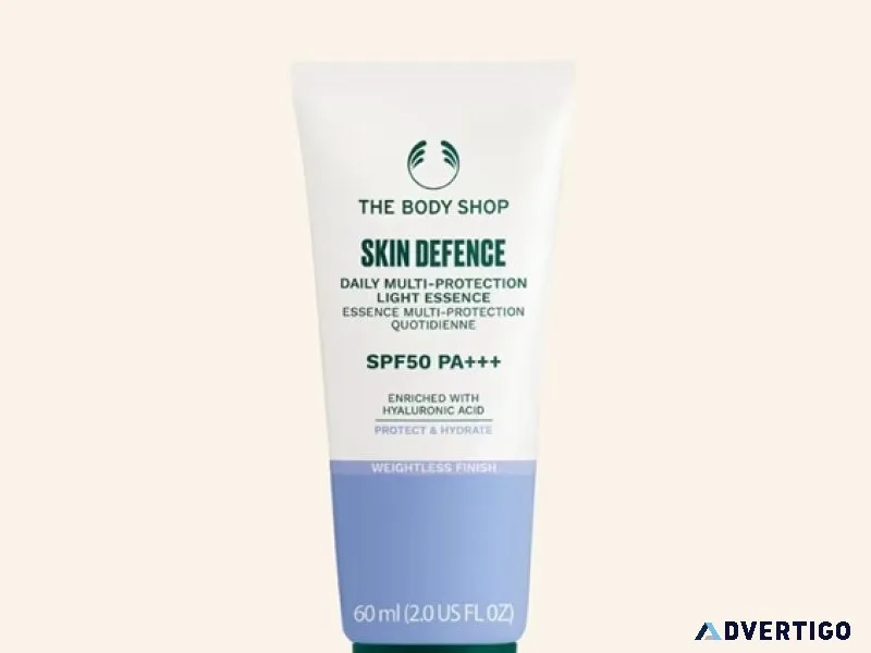 Shield your glow daily with skin defence multi protection light