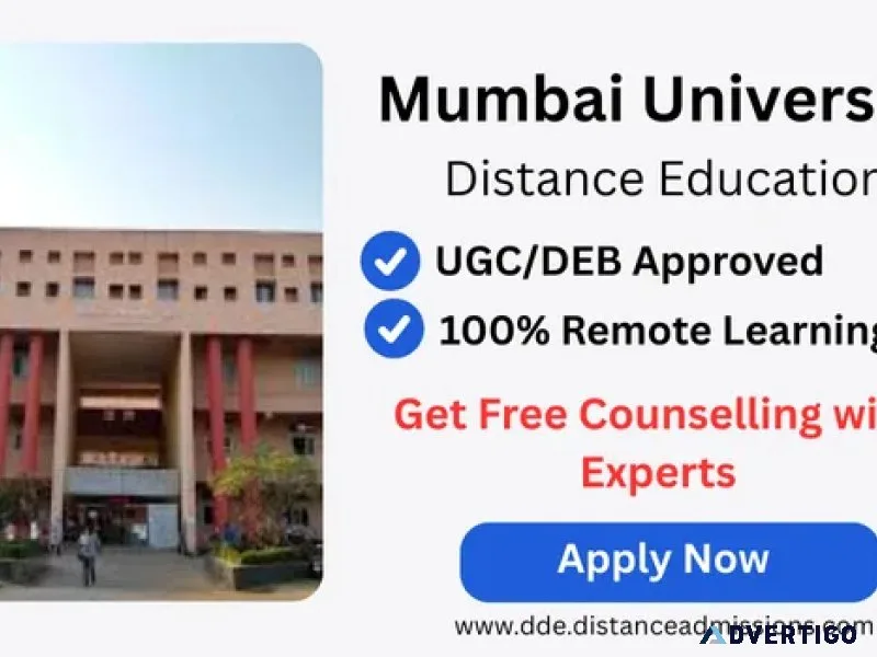 Mumbai university distance education 2026 admission last date