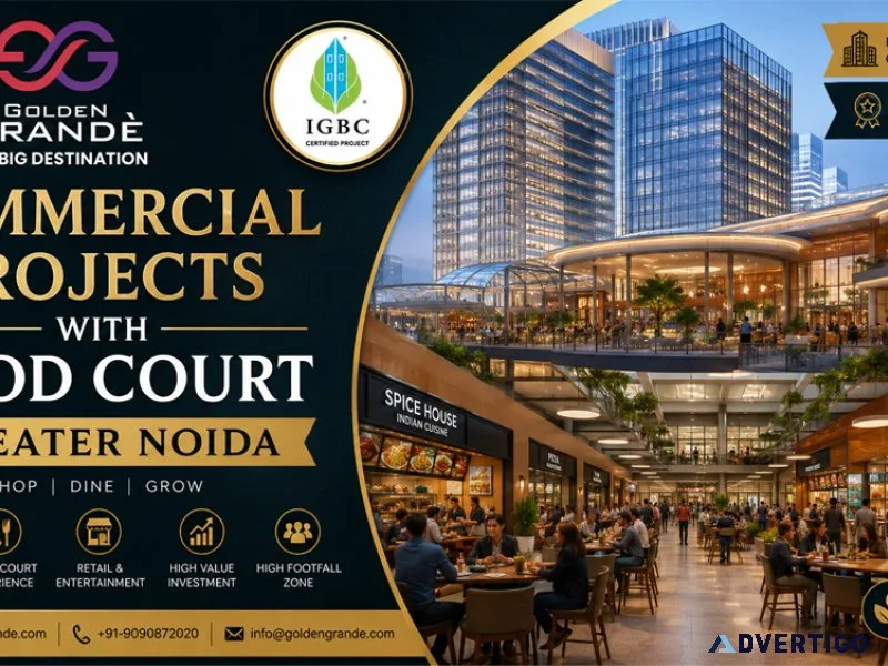 Commercial projects with food court greater noida golden grand