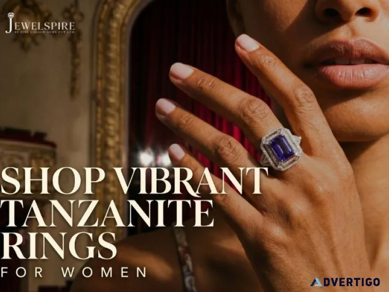 Shop vibrant tanzanite rings for women jewelspire