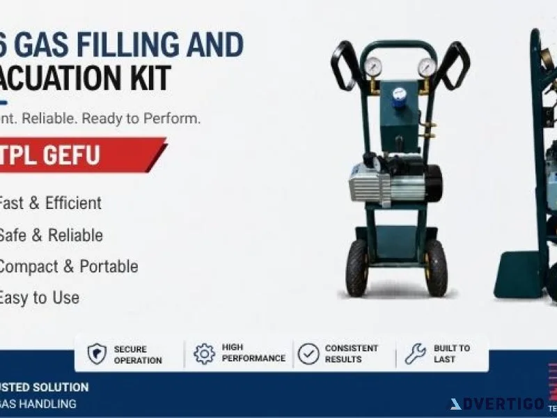 Sf6 gas filling and evacuation kit