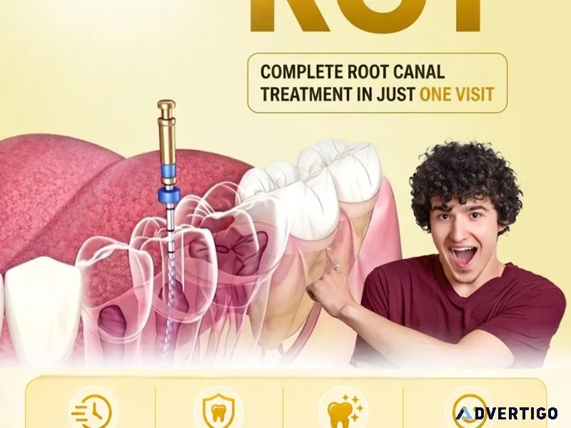 Complete root canal in just one visit smile dental ecil