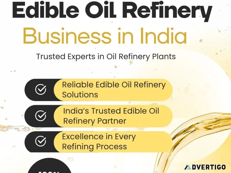 Starting an edible oil refinery business in india