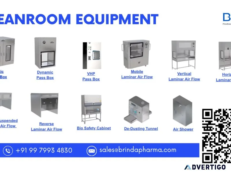 Clean room equipment manufacturers in india