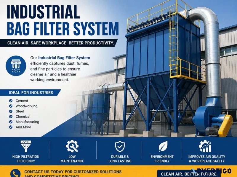 Industrial bag filter system