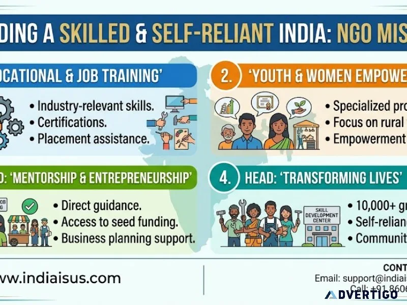 Support ngo for skill development programs in india