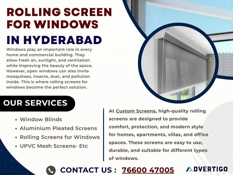 Rolling screen for windows in hyderabad