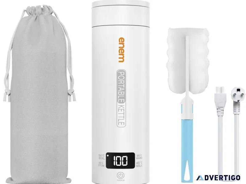 Enem electric kettle bottle 450ml portable water heating bottl