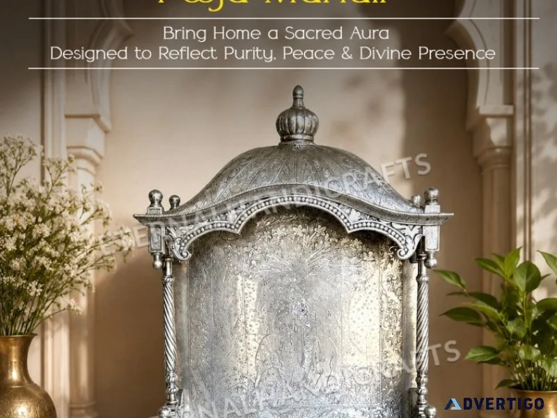 Silver crafted temple