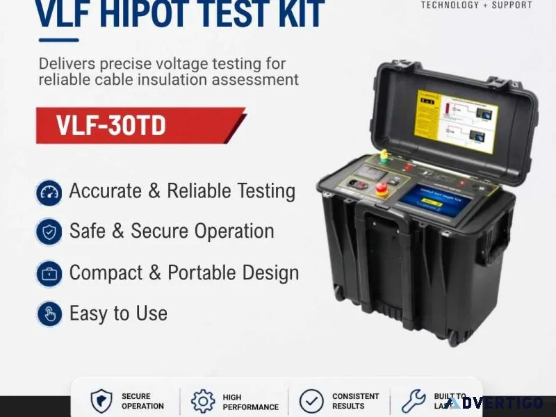 Vlf hipot test kit advanced solution for cable insulation testi