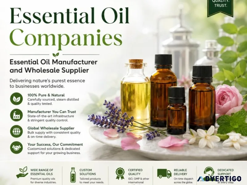 Which essential oil companies offer bulk supply