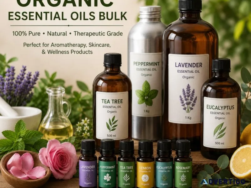 Organic essential oils bulk