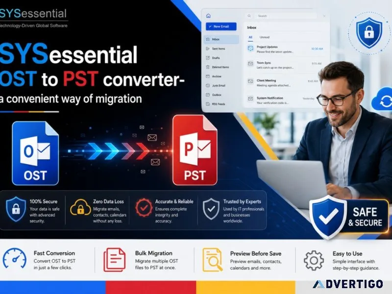 Sysessential ost to pst converter a convenient way of migration