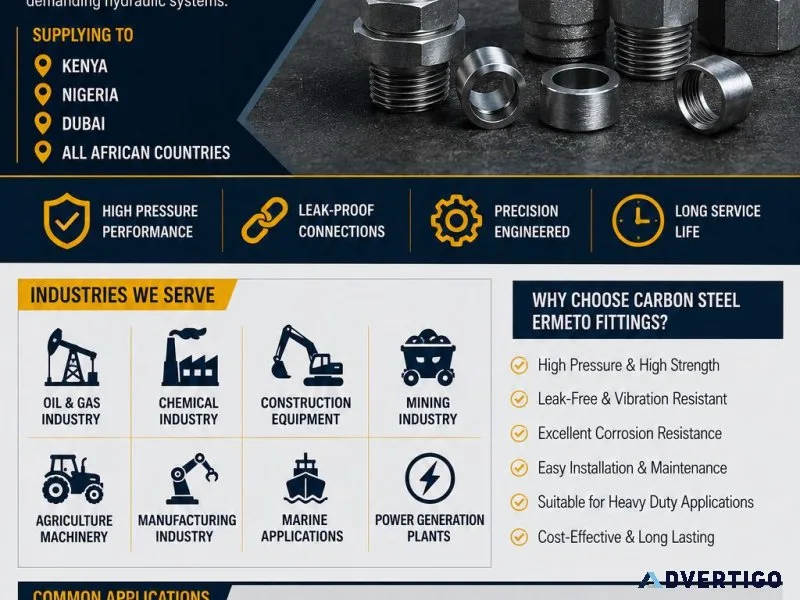Carbon steel ermeto fittings