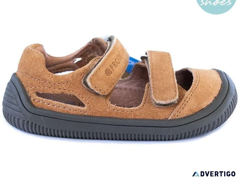 Toddler barefoot sneakers berg brown narrow