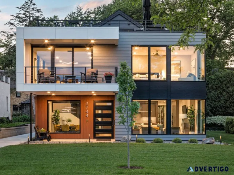 Modern two-story house