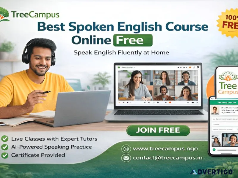 Best free spoken english course online with live classes and ai