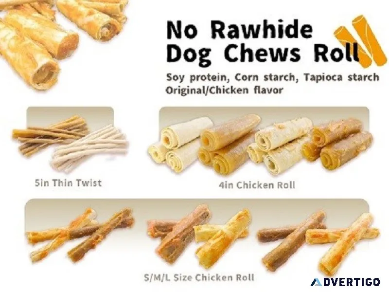No rawhide dog chews