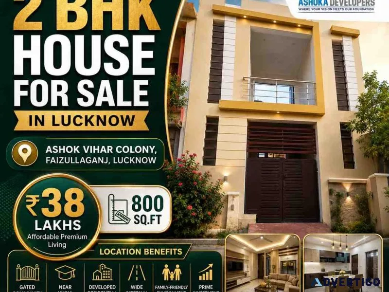 Affordable 2 bhk houses for sale in lucknow own your house