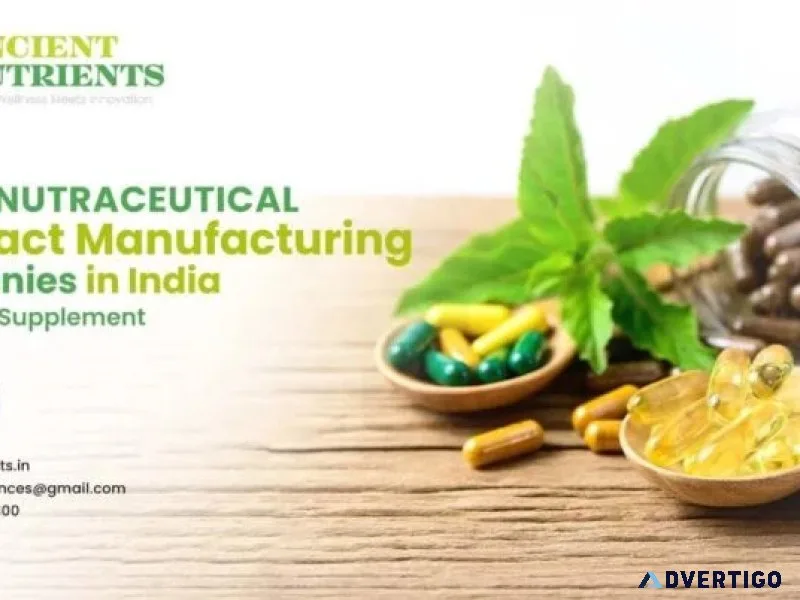 Nutraceutical contract manufacturers in india