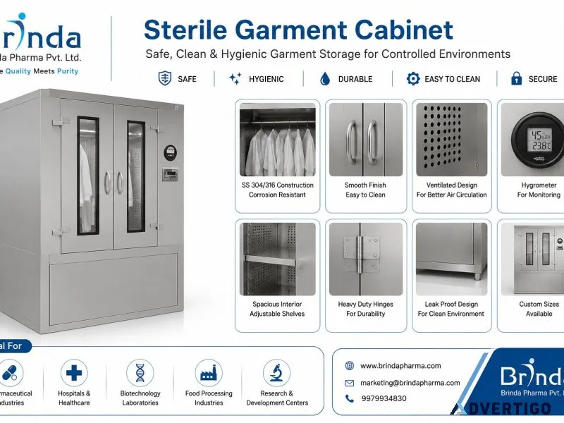 Cleanroom sterile garment cabinet supplier india
