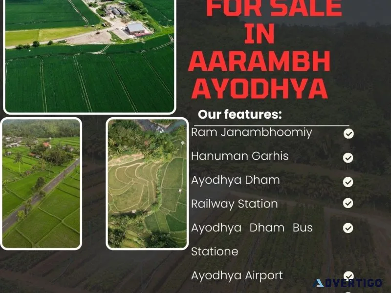 Residential plots for sale in ayodhya plots near ram