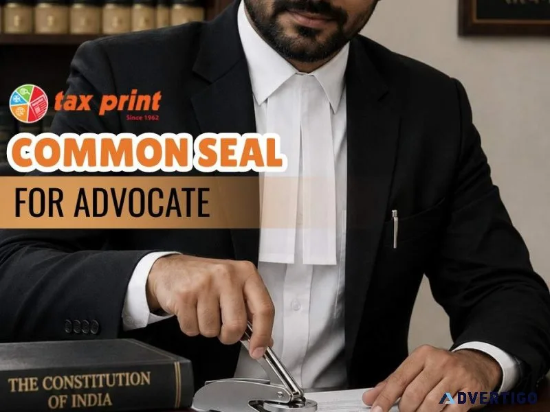 Tax print common seal for advocates by tax print since 1962