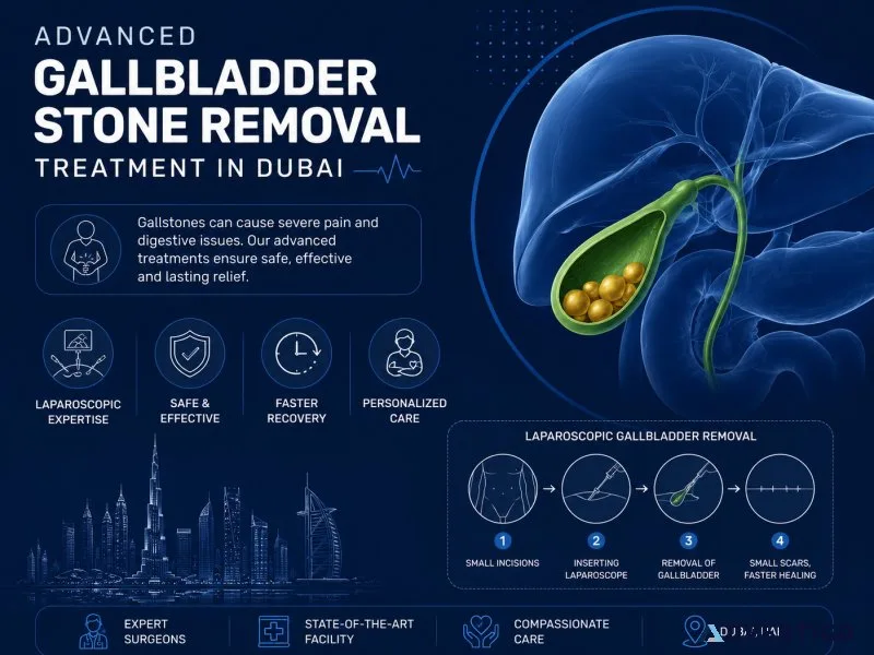 Advanced gallbladder stone removal treatment in dubai