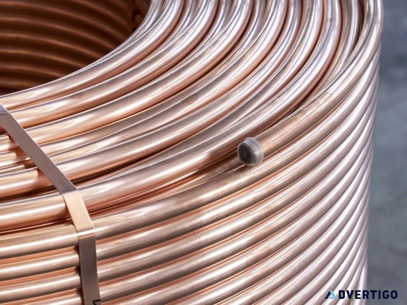 High performance copper plumbing tubes