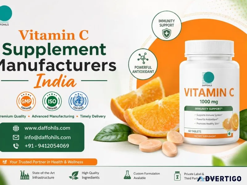 Vitamin c supplement manufacturers india