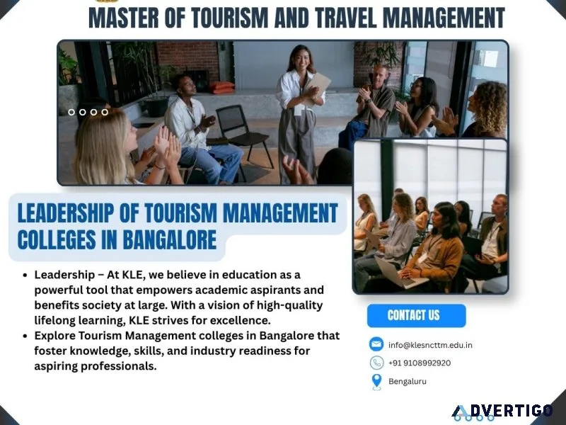 Leadership of tourism management colleges in bangalore