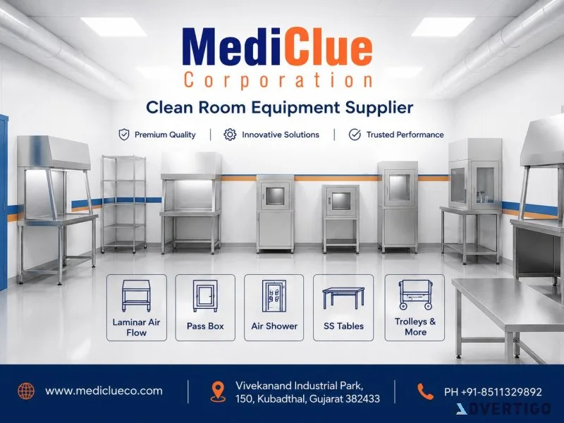 Clean room equipment supplier manufacturer mediclue