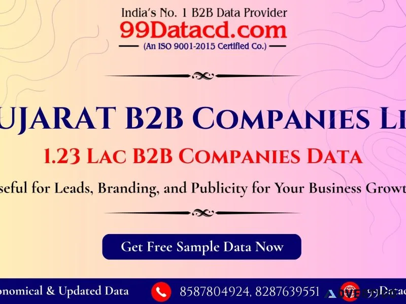 List of companies in gujarat 1 lac b2b companies data