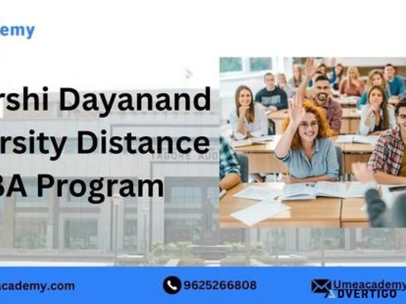 Maharshi dayanand university distance mba program