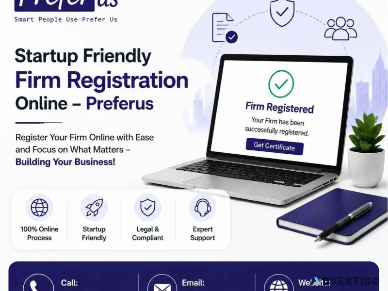 Startup friendly firm registration in gujarat online preferus