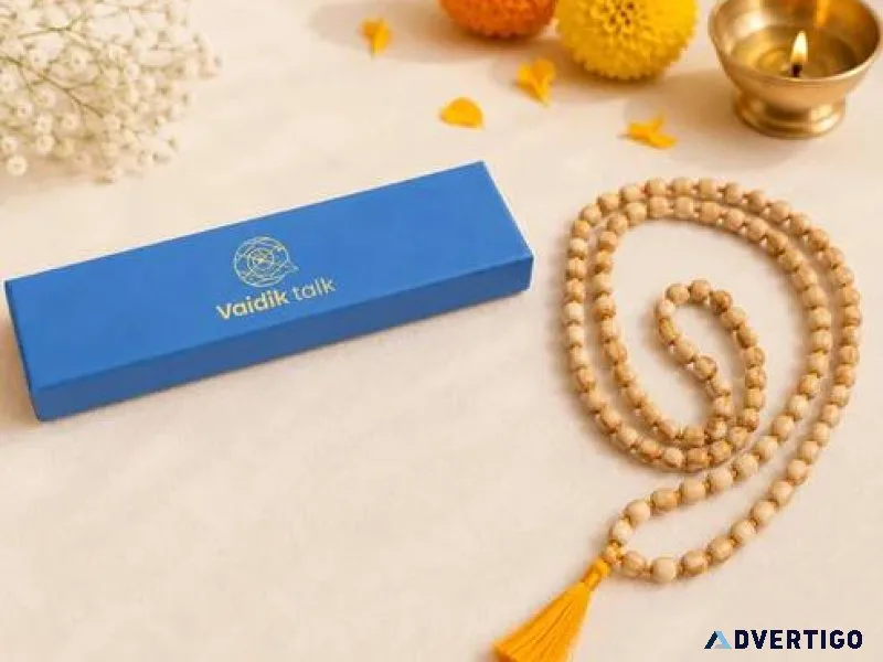 Sacred tulsi mala handmade prayer beads for chanting