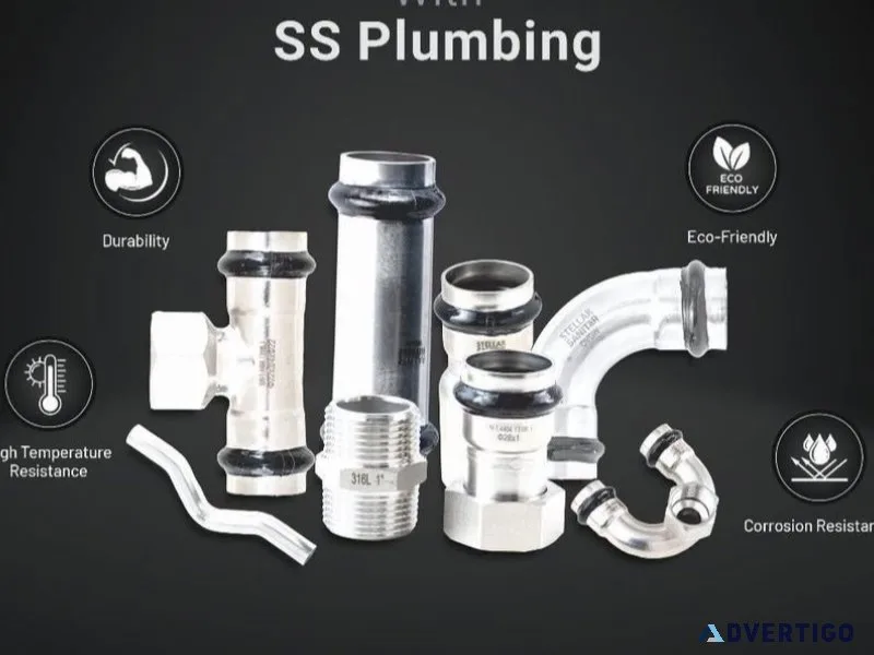 Buy premium sS plumbing materials from Stellar Sanitar