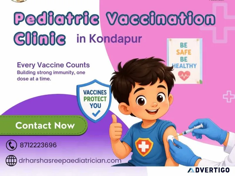 Pediatric vaccination clinic kondapur dr harshasree