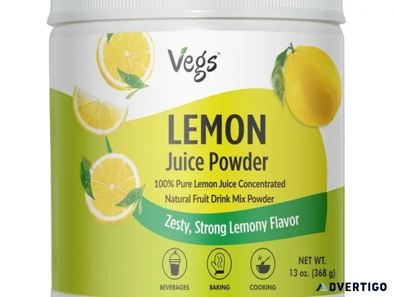 Lemon juice powder