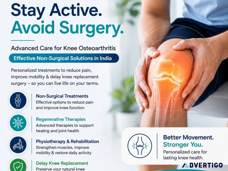 Knee osteoarthritis treatment without surgery in india kneexpe