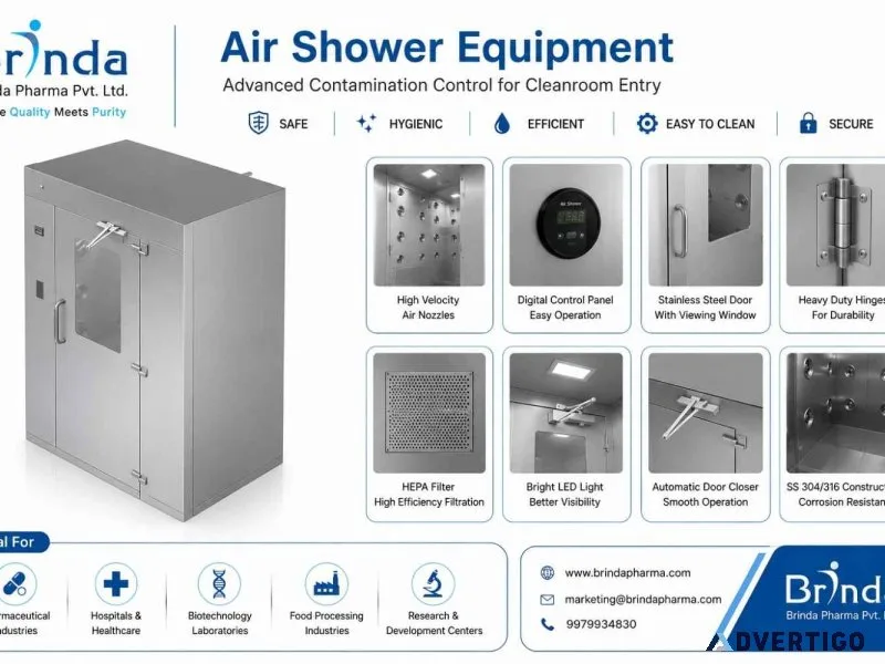 Industrial air shower manufacturer and exporter
