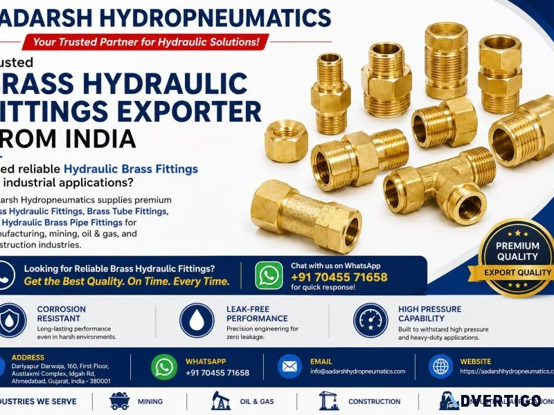 Brass hydraulic fittings