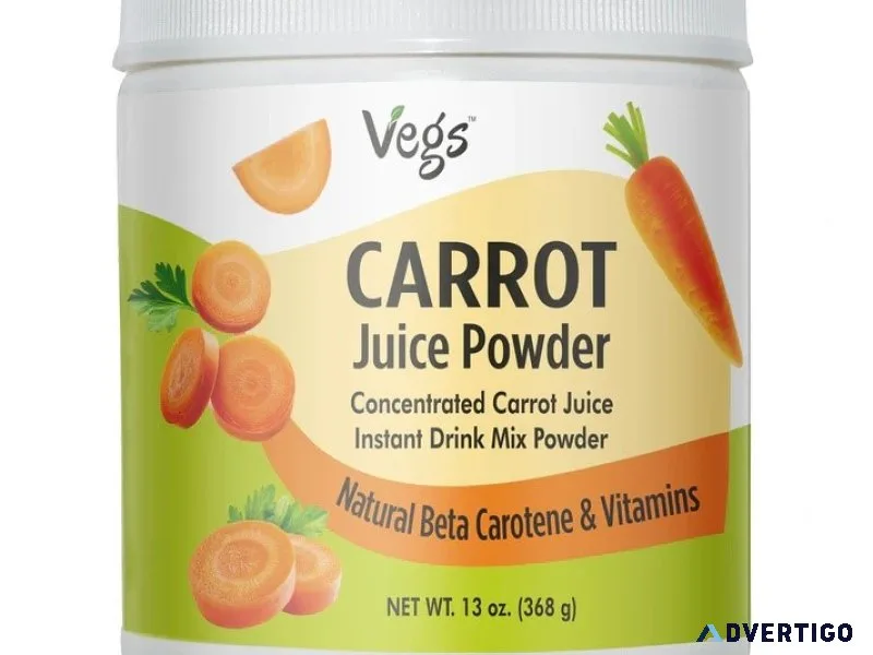 Carrot juice powder